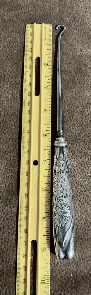 Antique Theodore B Starr Sterling Silver Brush, Tray & Button Hook