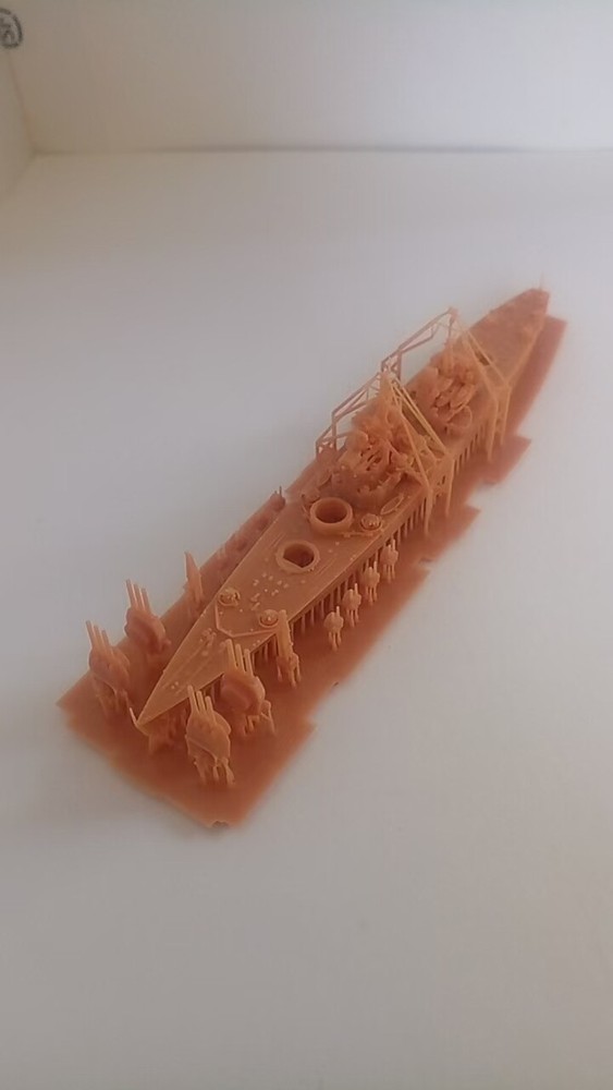 3D printing 1/2000 UK Lion class battleship unpainted model kit