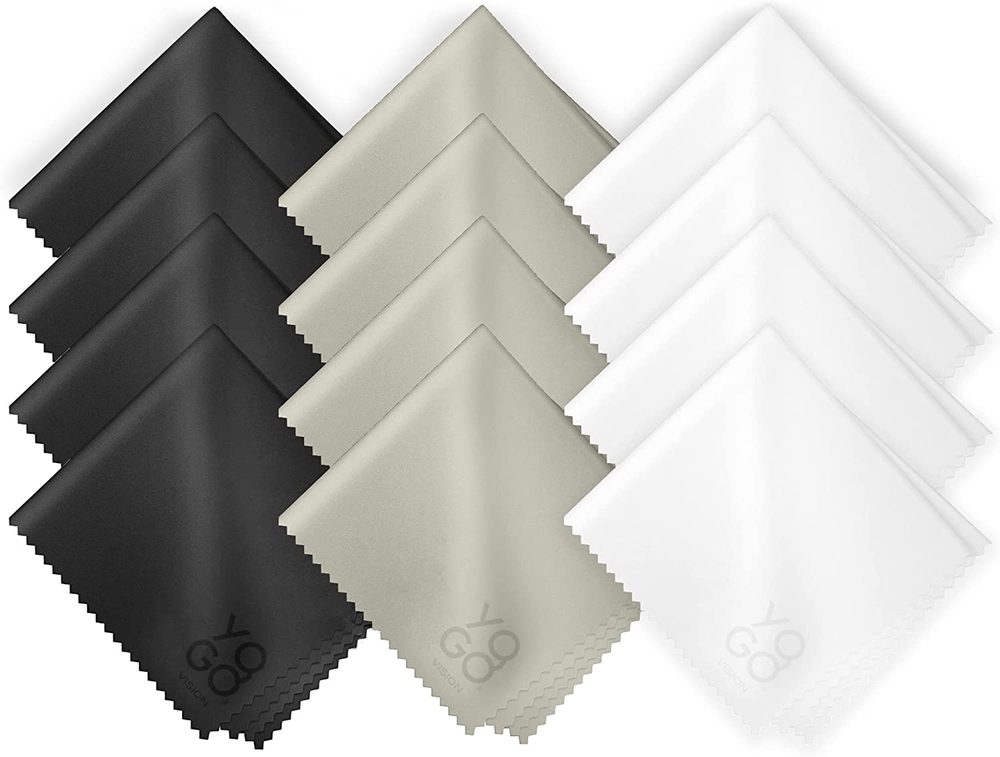 Microfiber Cleaning Cloth 12-Pack Individually Packed (6x 7) Glasses Cleani...