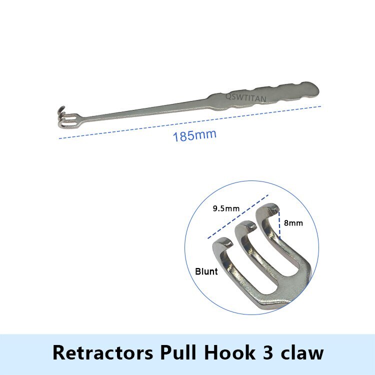 Skin Retractor Pull Hook Retractors claw Blunt 185mm Orthopedics Instruments