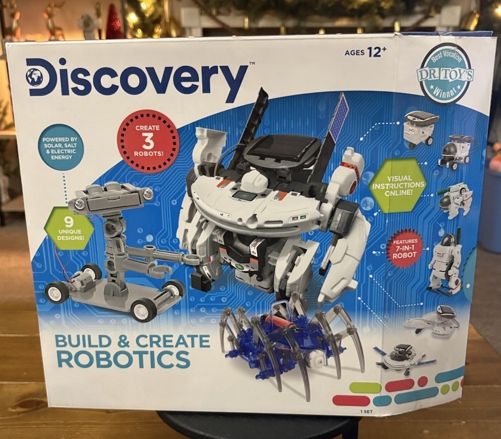 Discovery Kids Robotics Kit Activity Build & Create 3 Robots STEM New!!