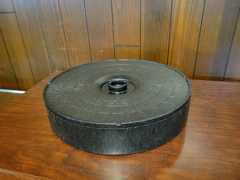 2 Carlisle 12.5" Black Tortilla Server with Lids & Extra Lid