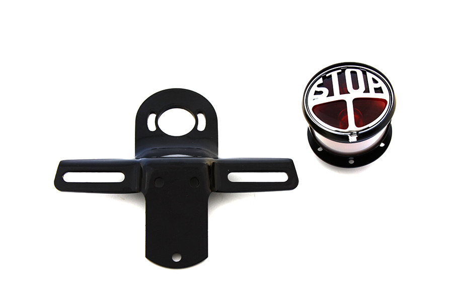 Chrome Tail Lamp Kit Round Style fits Harley Davidson