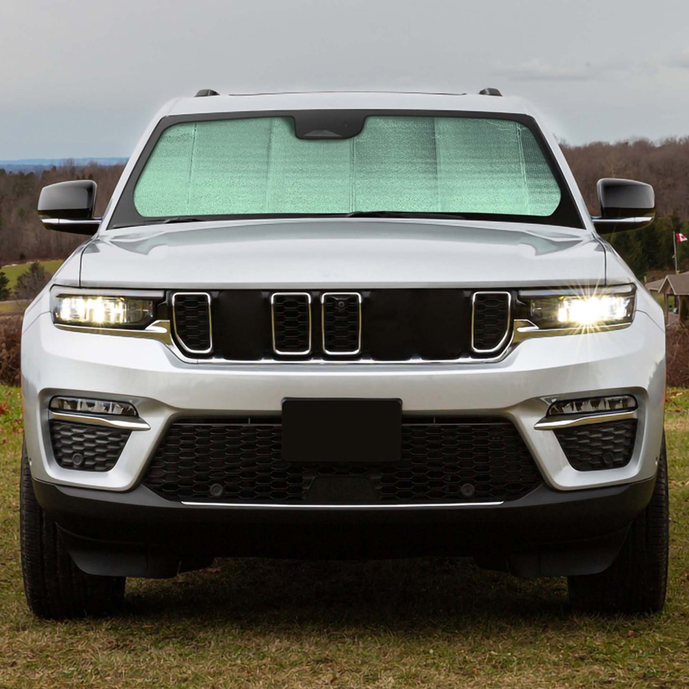 Folding Front Window Windshield Sunshade Visor Cover for Jeep Grand Cherokee 22+