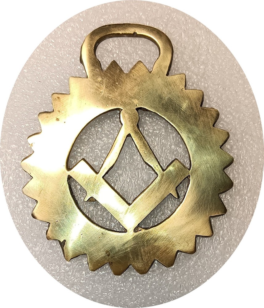 MASONIC  - vintage horse brass (8535)