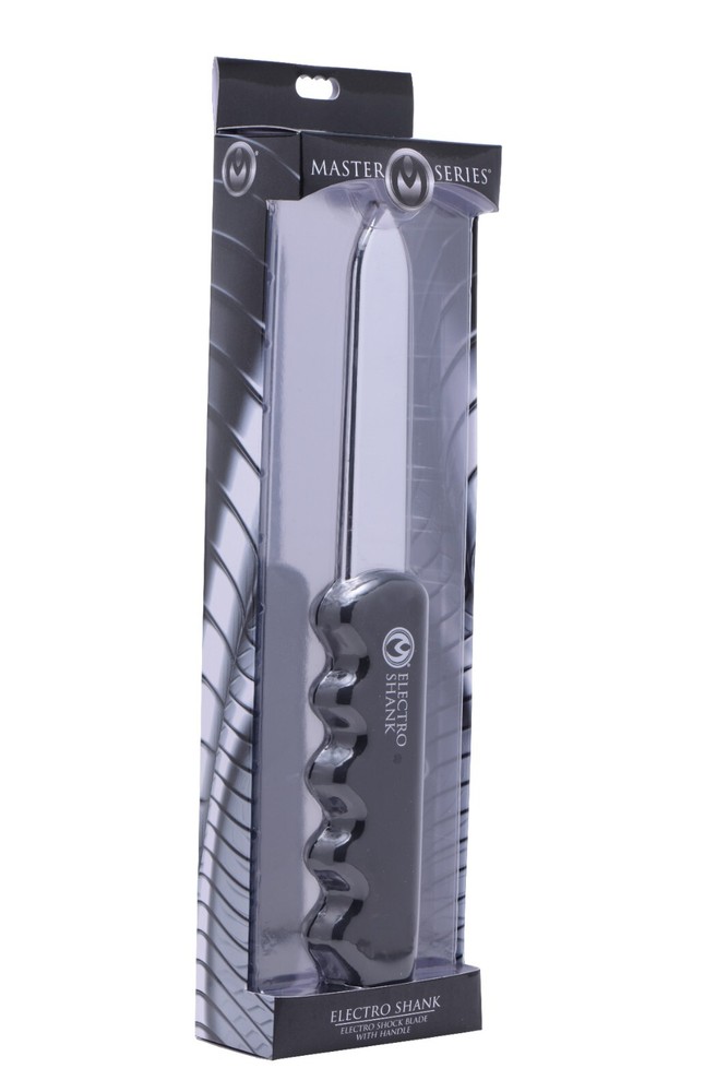 Master Series Shank Estim Shock Blade With Handle Silver And Black