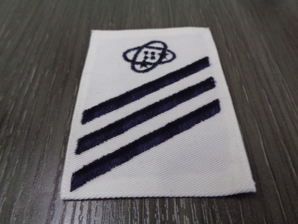Military US NAVY ELECTRONIC TECHNICIAN E-3 RANK Patch VIETNAM ISSUE