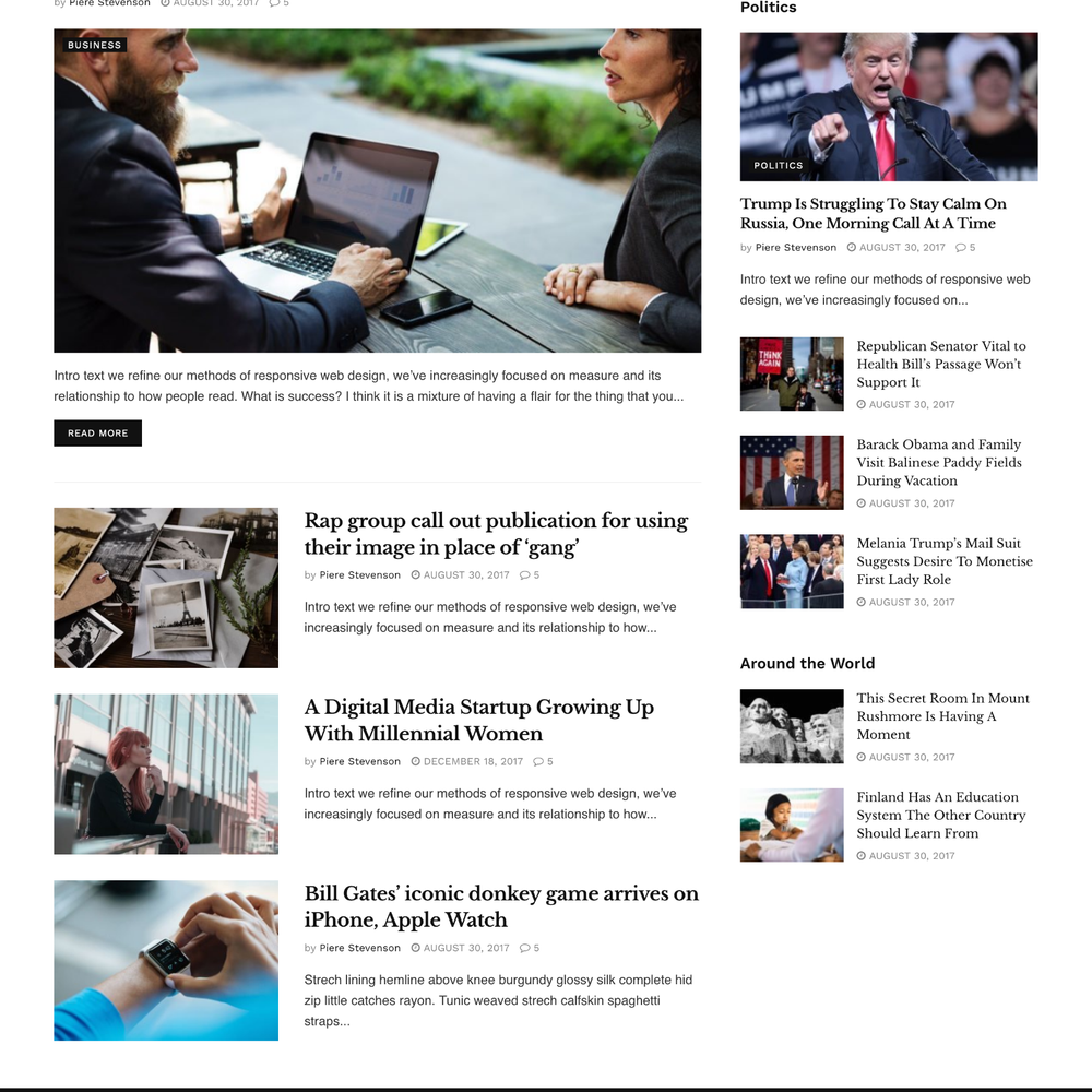 Newspaper Website Design with Free 5GB VPS Web Hosting
