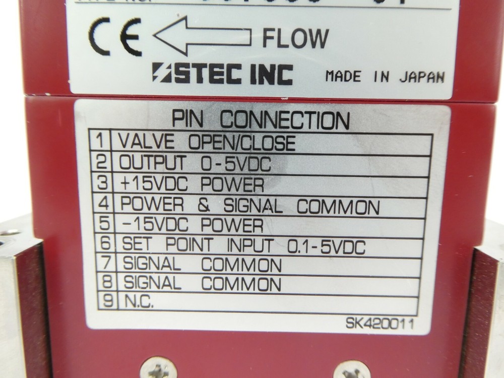 STEC SEC-7330M MFC Mass Flow Controller SEC-7330 500 CCM Ar Working Spare