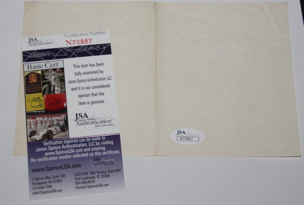 SIGNED RISE STEVENS CUT AUTO AUTOGRAPH JSA COA AUTOGRAPHED Metropolitan Opera
