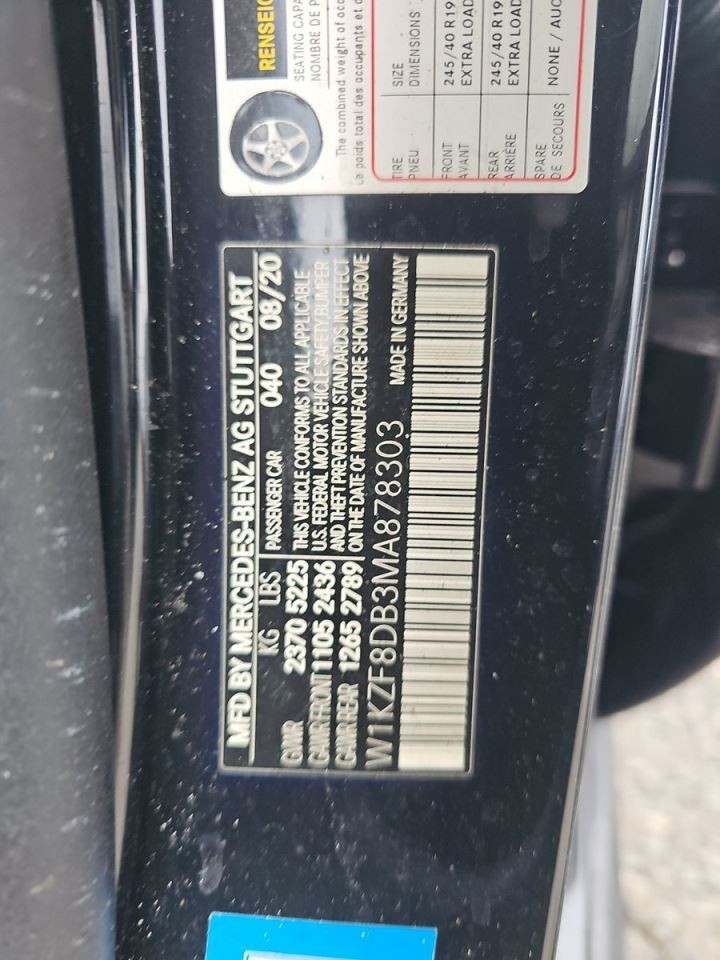 19-22 Mercedes E350 Trunk Lid Control Module T