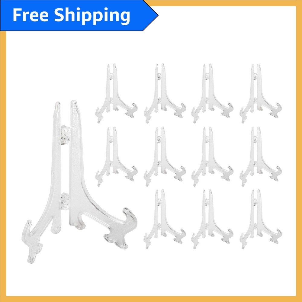 Multipurpose Clear Easel Stands - 3 oz Capacity for Displaying Crafts & Photos