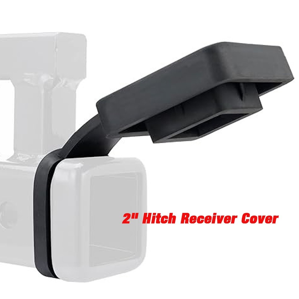 2" Hitch Receiver Cover 4-Way Flat Insert Tow Trailer Tube Dustproof Plug Cap