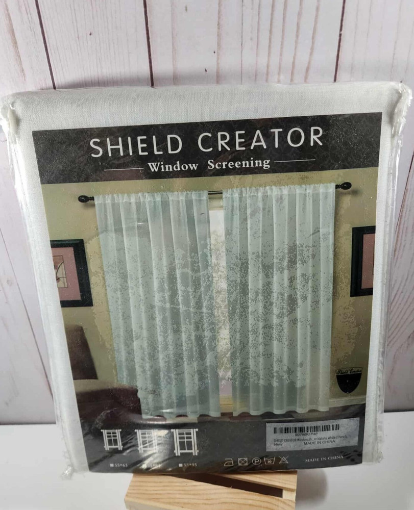 SHIELD CREATOR window screening natural white 2 panels  55*84