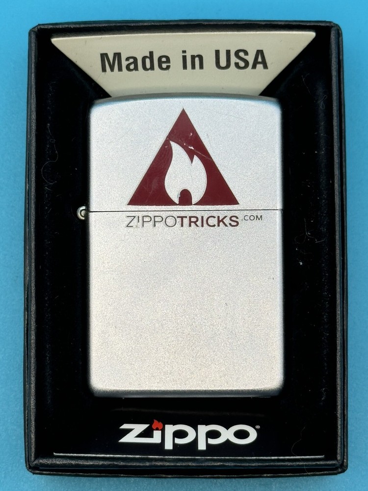 Vintage 2003 Zippo Tricks Chrome Zippo Lighter