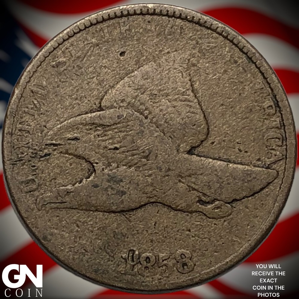 1858 Flying Eagle Cent Penny Y4066