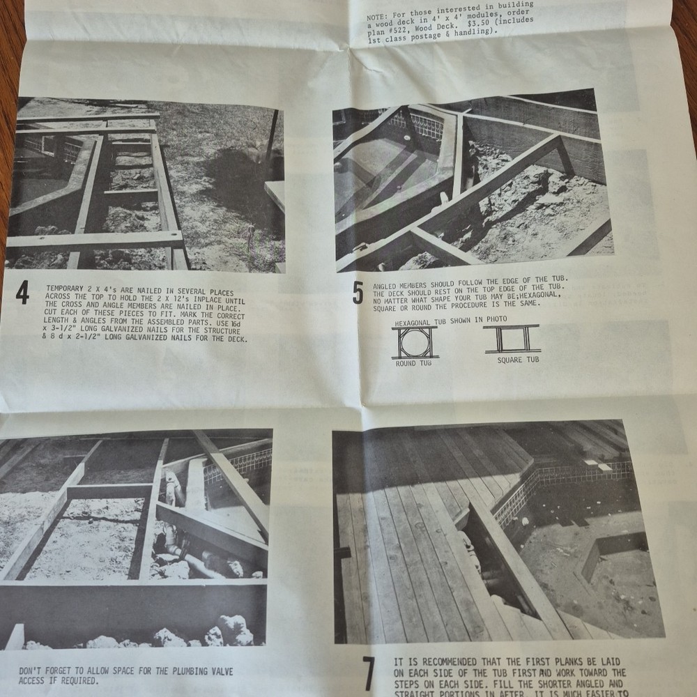 How To Plumb And Deck A Spa Large Foldable Plans Instructions by Don Runyan