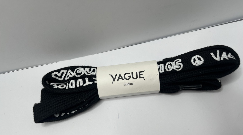 Yague Studios Shoelaces Belt Black 84"