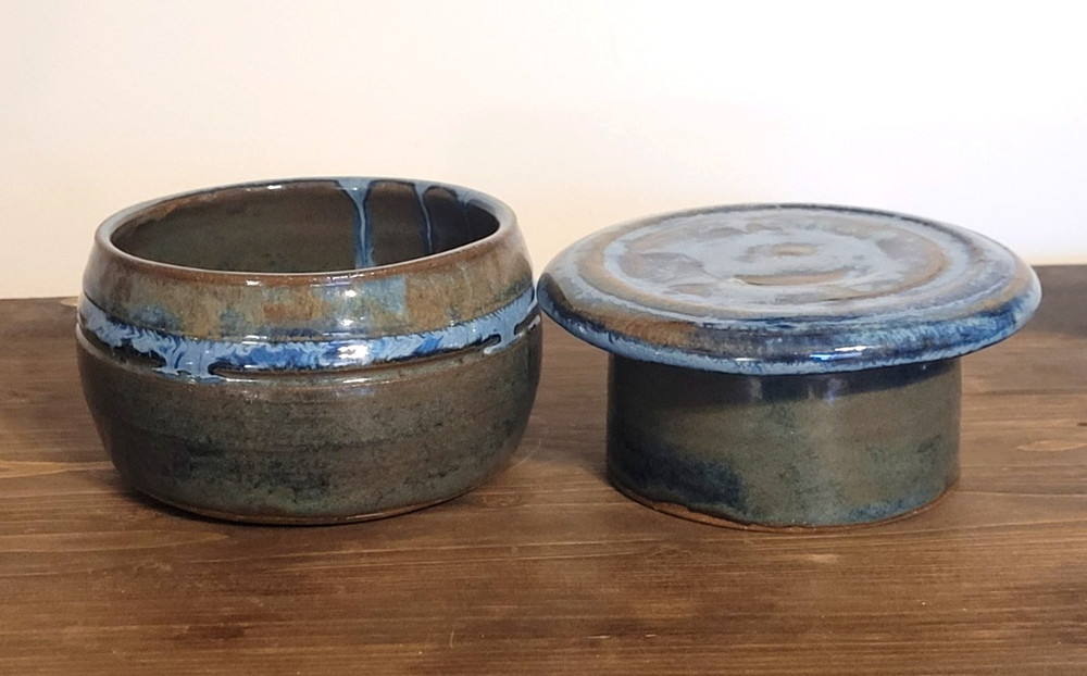Studio Pottery Handmade French-style Butter Keeper