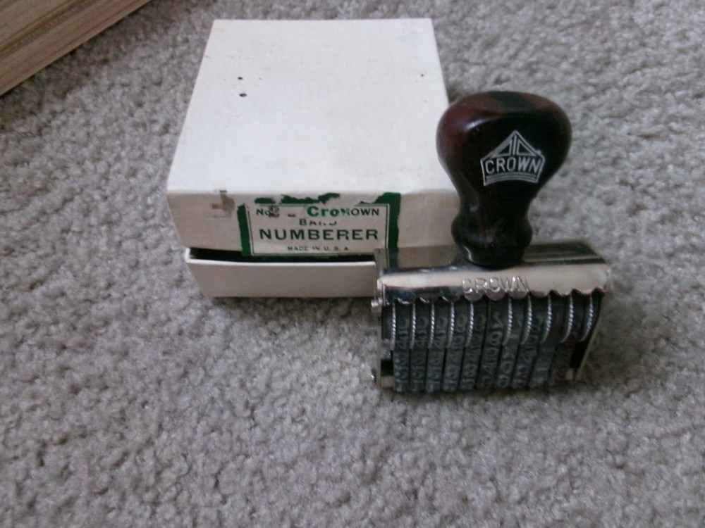 Vintageb Crown No.2 Ten Band Numberer