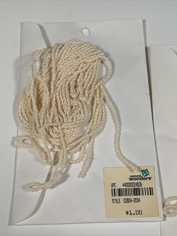 3 - Yomega Yoyo Replacement 1990s Cream Strings Each Pack Vintage