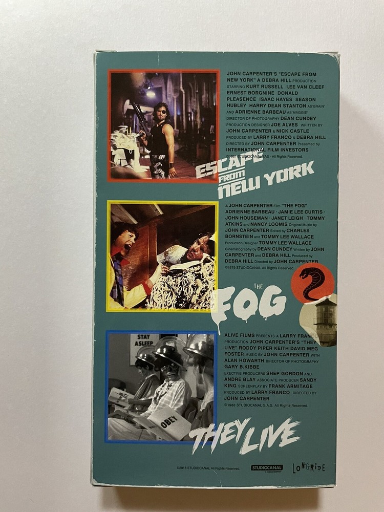 Limited quantity “John Carpenter Retrospective : Movie Program ,Japan, brochure