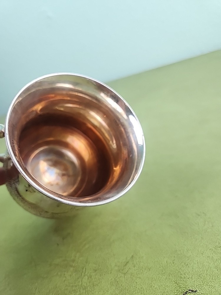 Towle William Adams Silver Plated Handle Mug Footed 5"