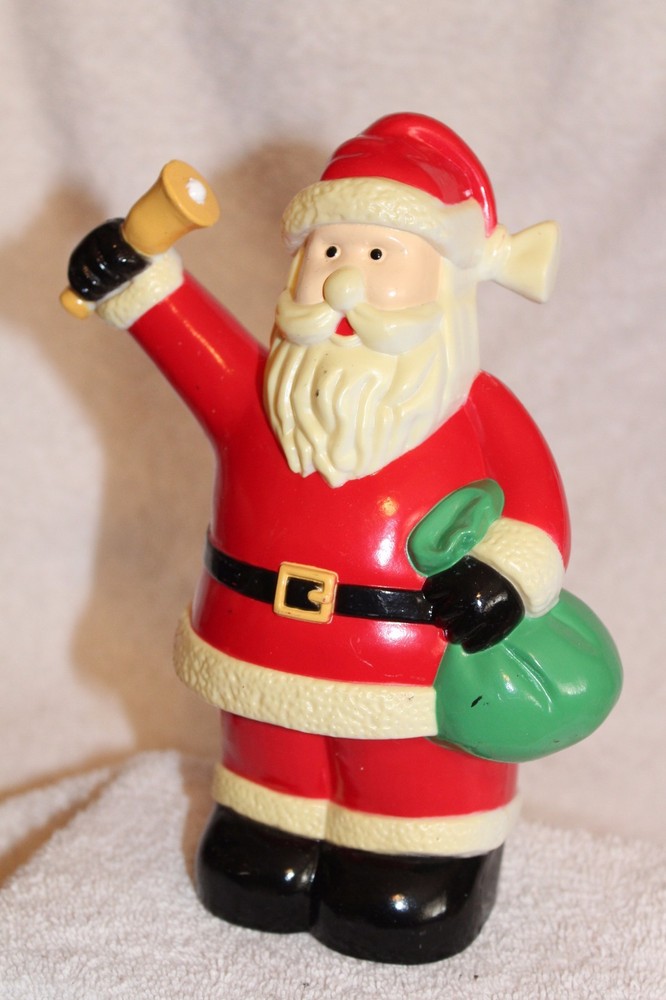 Plastic Santa figurine