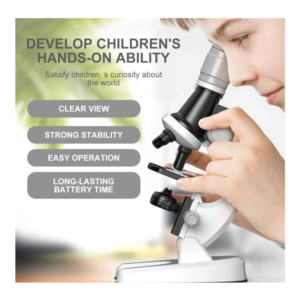 Educational Microscope 1200x with LED Light & Accessories Mz60 NEW