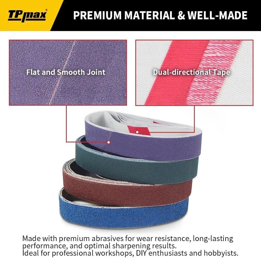 45-Piece 3/4" x 12" Knife Sharpener Sanding Belt Kit for Work Sharp WSKTS-KO,