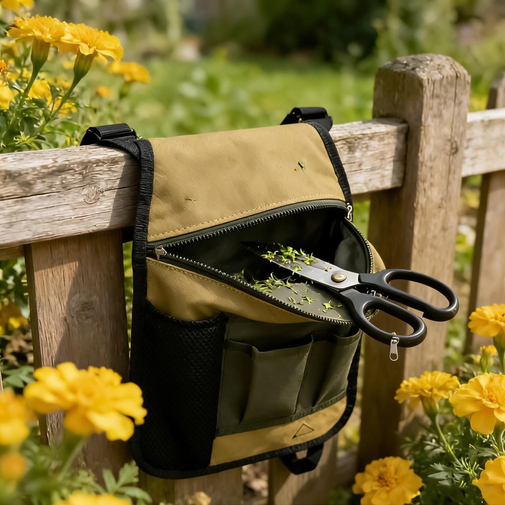 Garden Tool Belt Adjustable Unisex Multiple Pockets Multifunctional Tool Bag