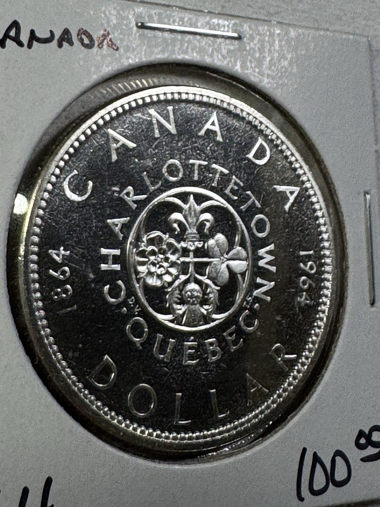 1964 Canada $1 Silver Coin Charlottetown