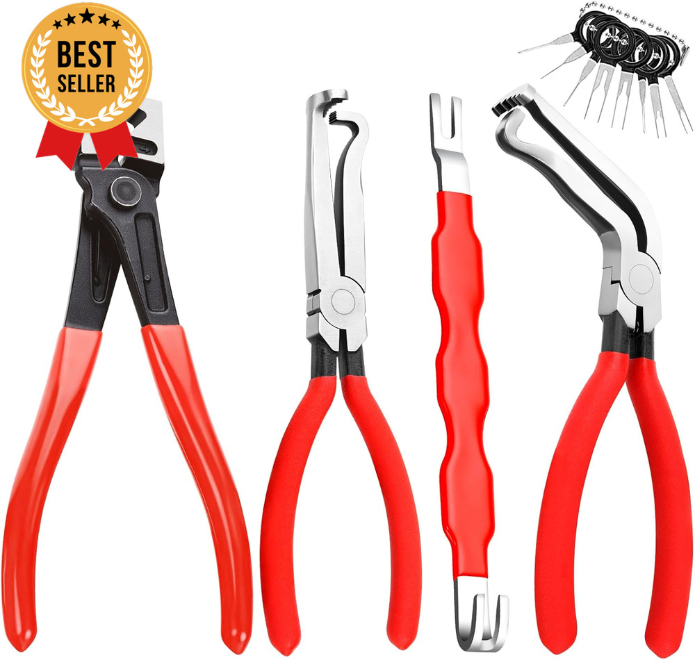 4pcs Electrical Disconnect Pliers Set Plug Connector Separator Tool for Auto