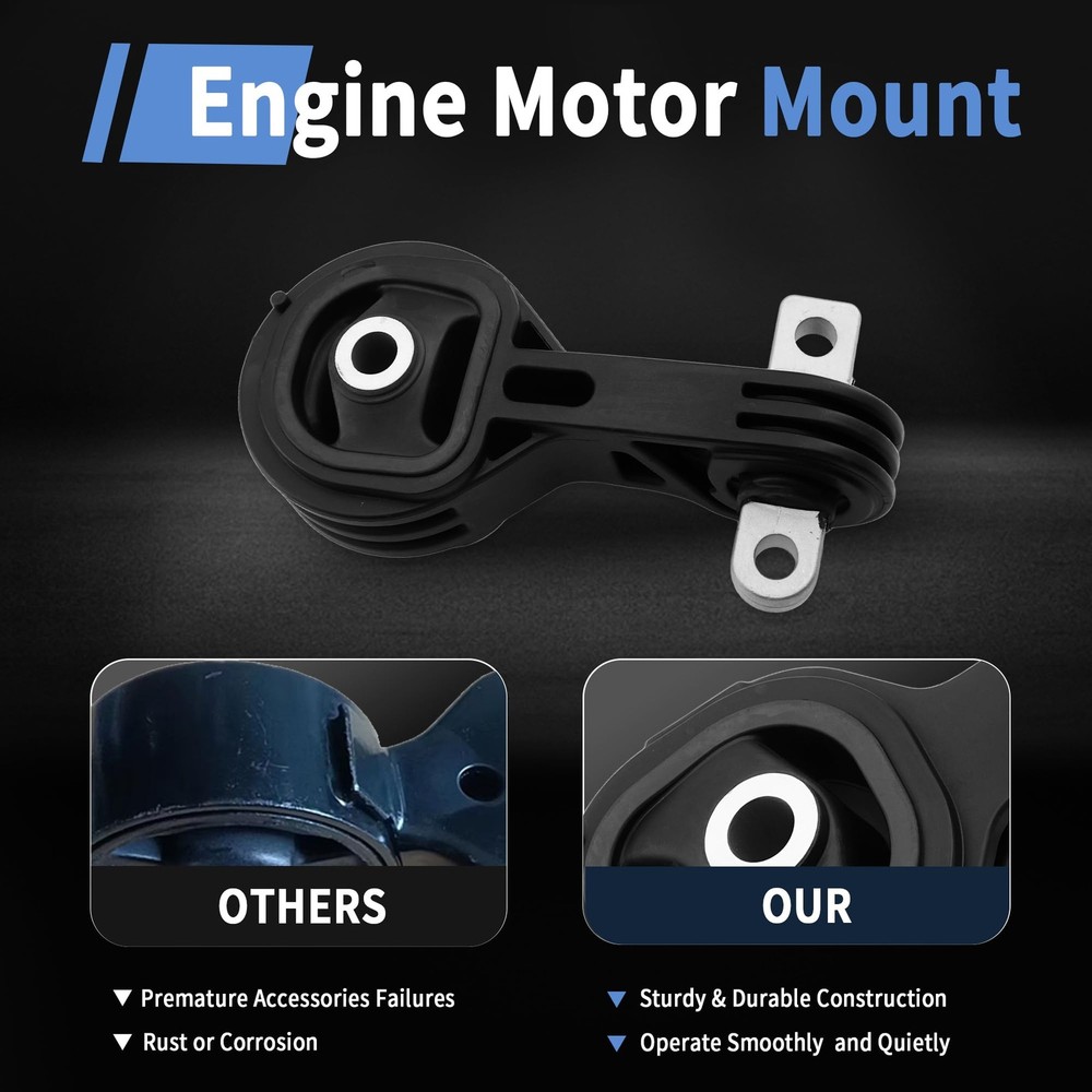 Front Upper & Lower Torque Strut Mount Set Compatible with Honda CR-V 2.4L 20...
