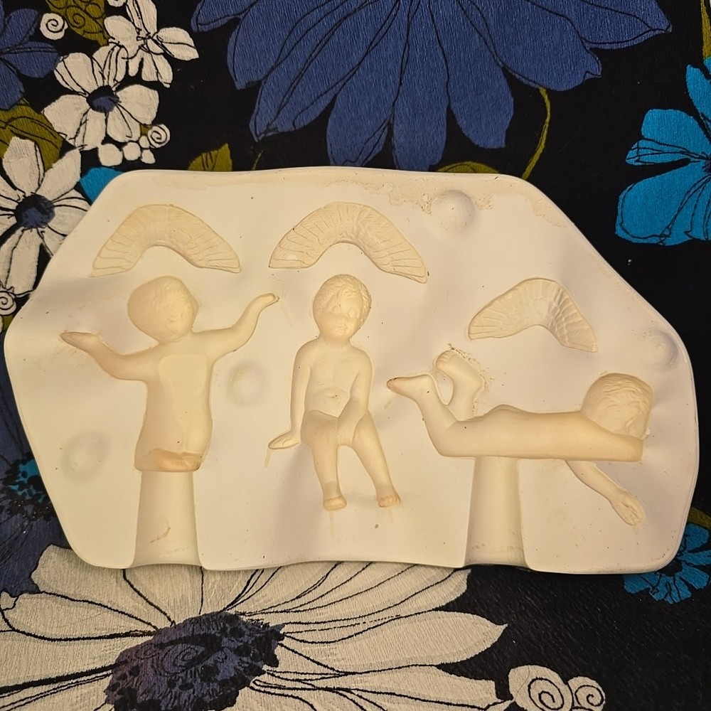 Doc Holliday Mold 948 Three Cherub Angels Slip Casting Ceramic Molds