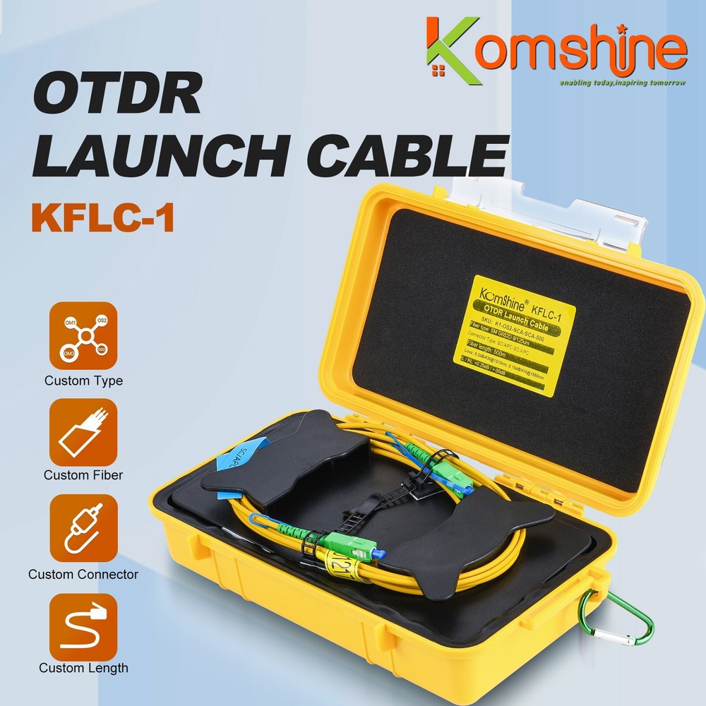 OTDR Launch Cable Box, 1kM SM G652D OTDR Dead Zone Eliminator, Support Customize