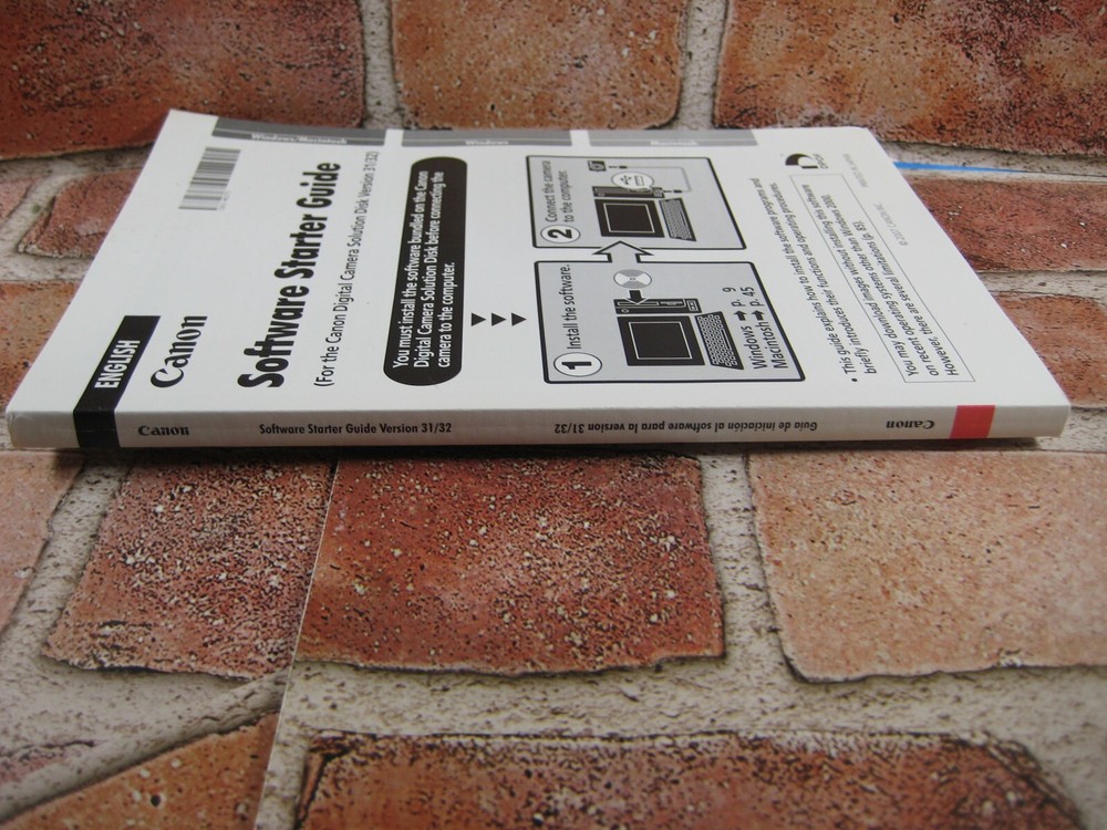 Canon Software Starter Guide (Disk Ver.31/32) (2 languages E,S) 2007