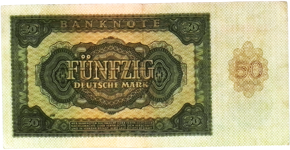 1948 Germany Communist DDR 50 Mark Banknote