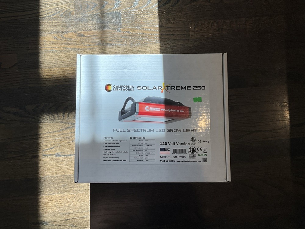 California lightworks solar xtreme 250 full spectrum LED from light