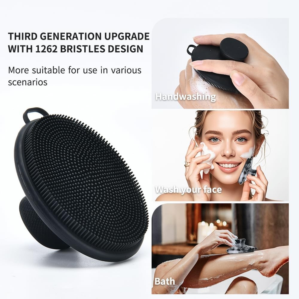 Face Scrubber,Silicone Face Scrubber for Men Women,Third Generation Upgraded