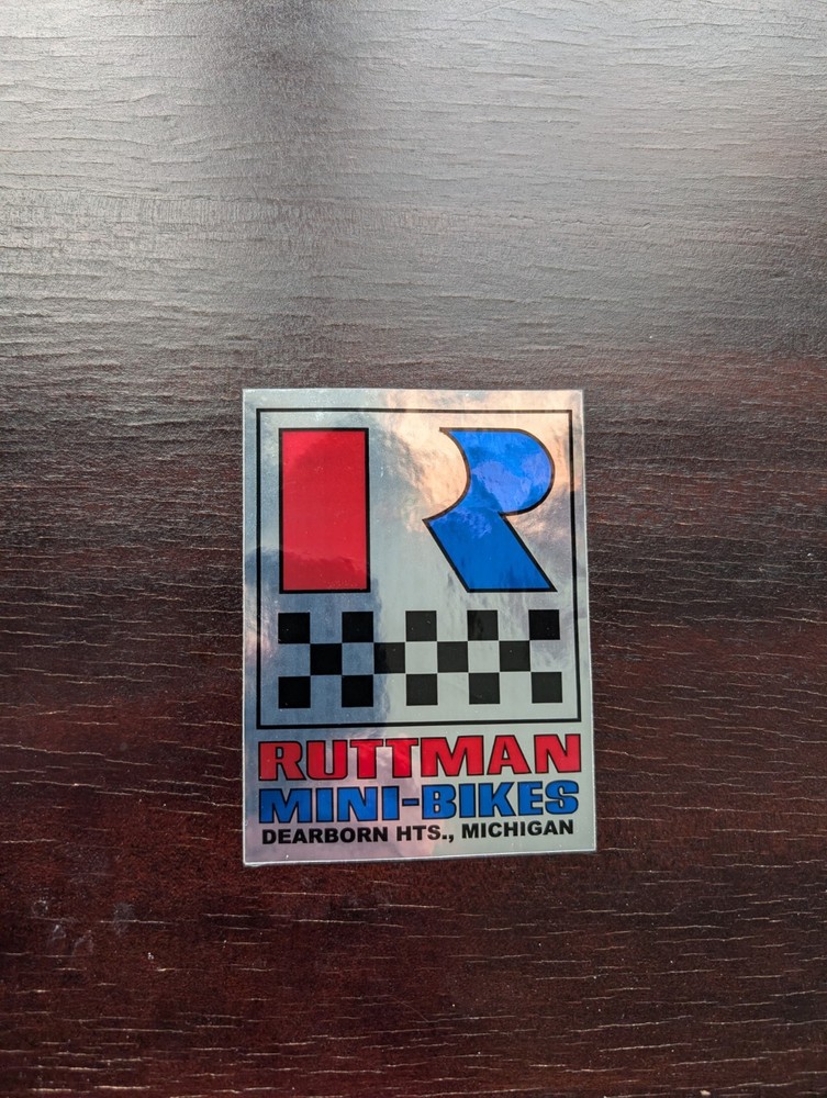 Ruttman Mini Bike Chain Guard Decal