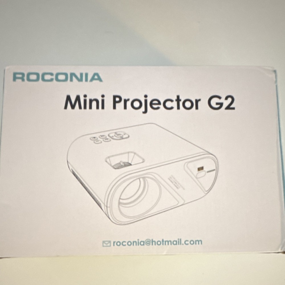 Roconia G2 Mini Projector 1080 Native Resolution Android Compatible