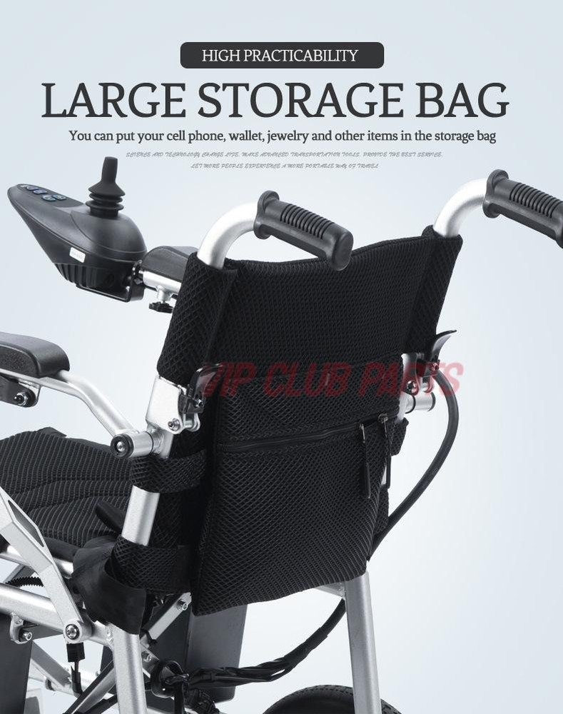 Portable Motorized Electric Wheelchair High Performance Power Chair Foldable
