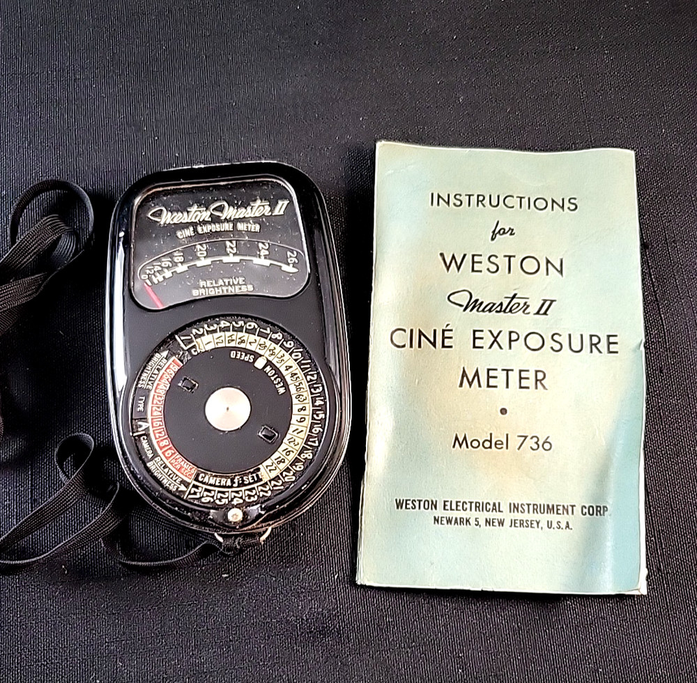 Vintage Weston Master II Cine Exposure Meter Model 736
