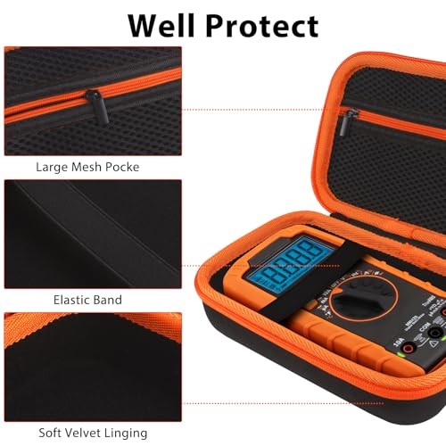 Hard Multimeter Case for Klein Tools MM400 / MM325 / MM300 Digital Multimeter,