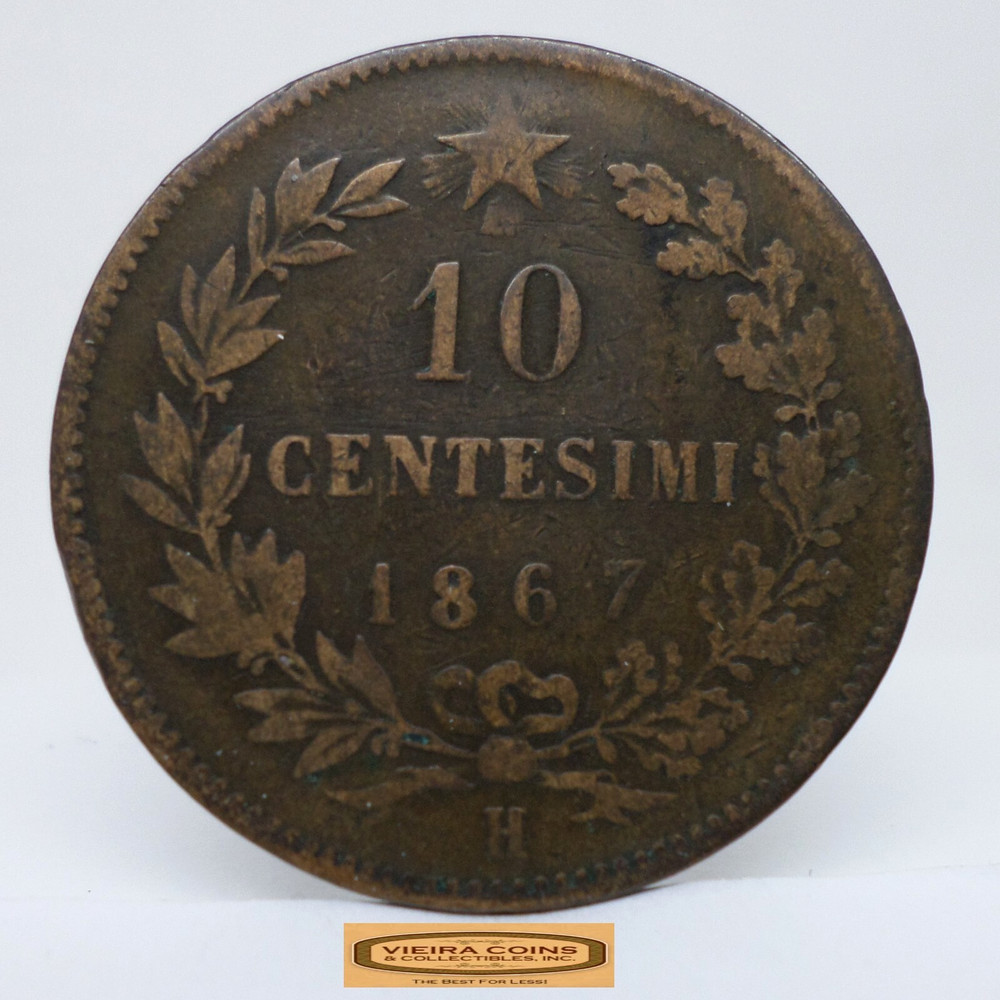 1867-H Italy 10 Centesimi -  #C46470NQ