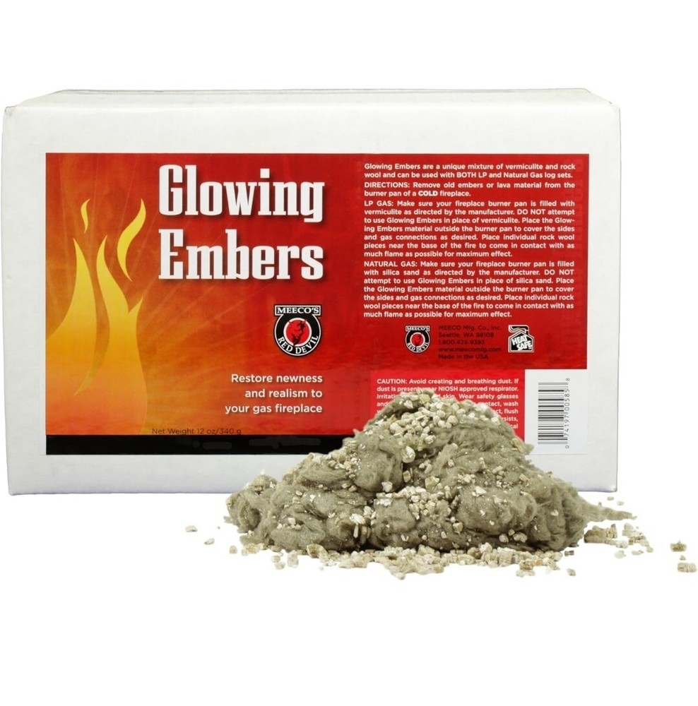 Meeco's Red Devil Glowing Embers for Gas Fireplace