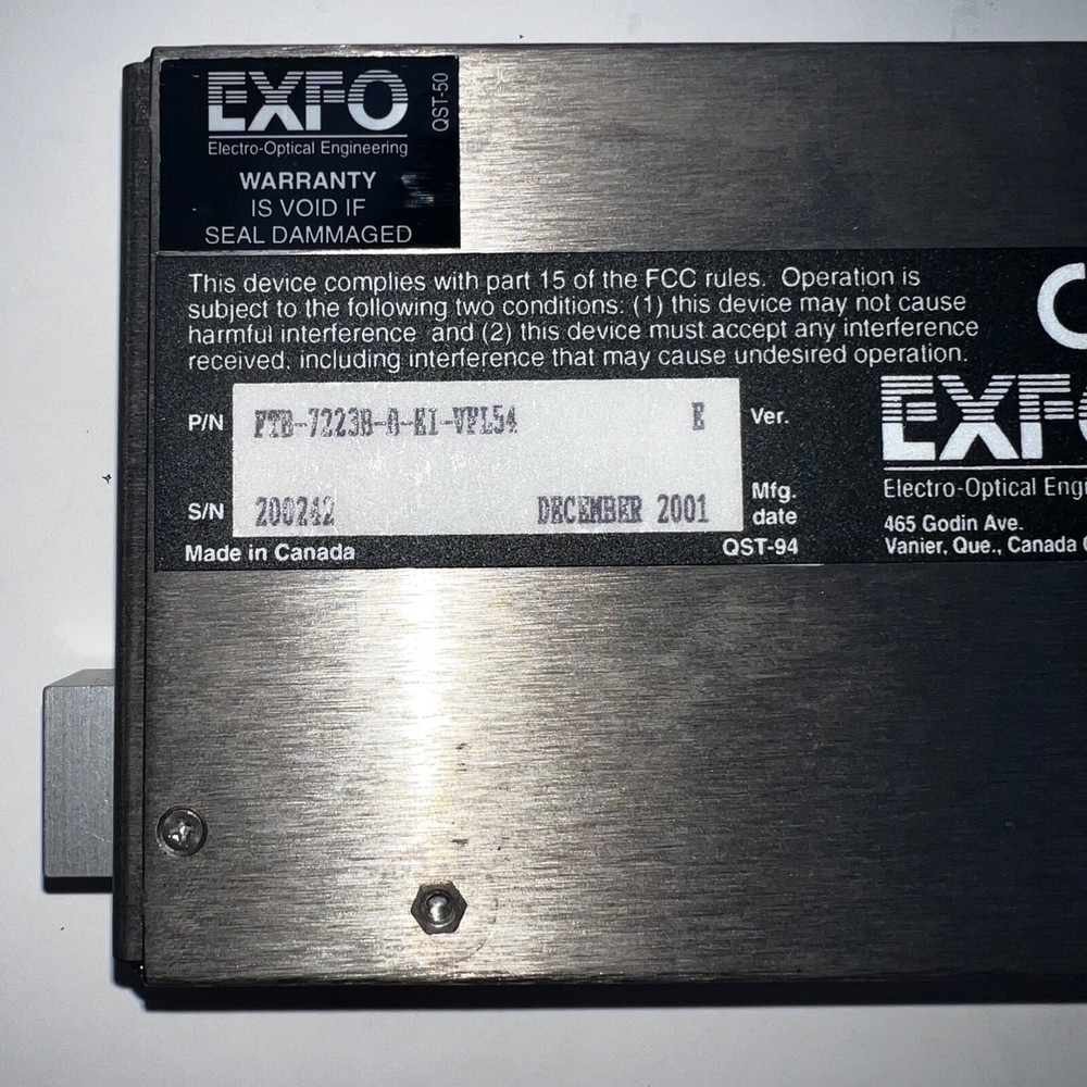 Exfo FTB-7200B SM OTDR Module FTB-7223B-B-EI-VFL54