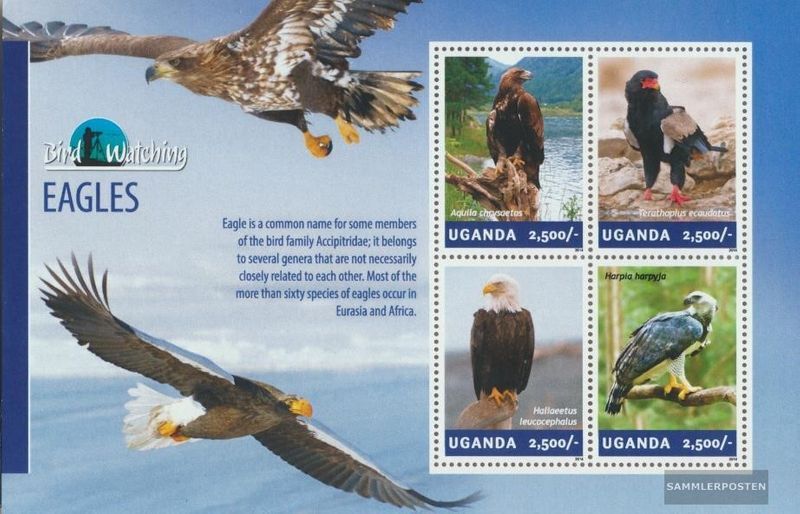 uganda 3260-3263 Sheetlet (complete issue) MNH 2014 Adler