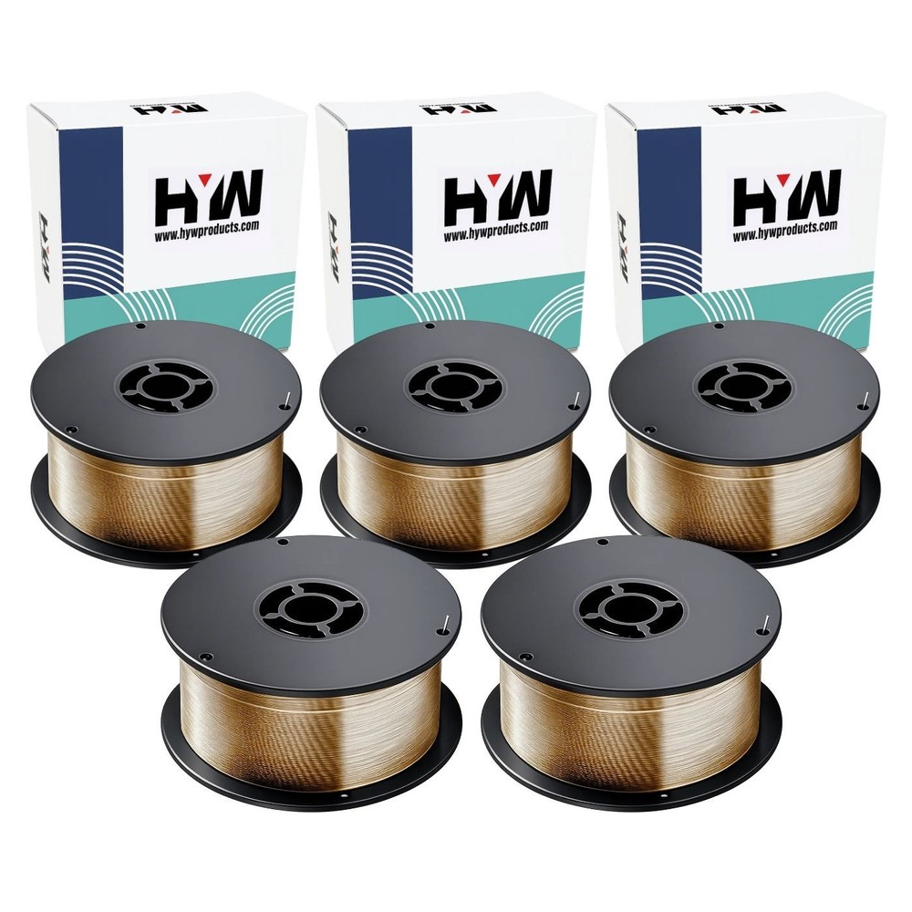ERCuSi-A Mig .030" Welding Wire Silicon Bronze Copper 2-Pound Roll 5-Pack
